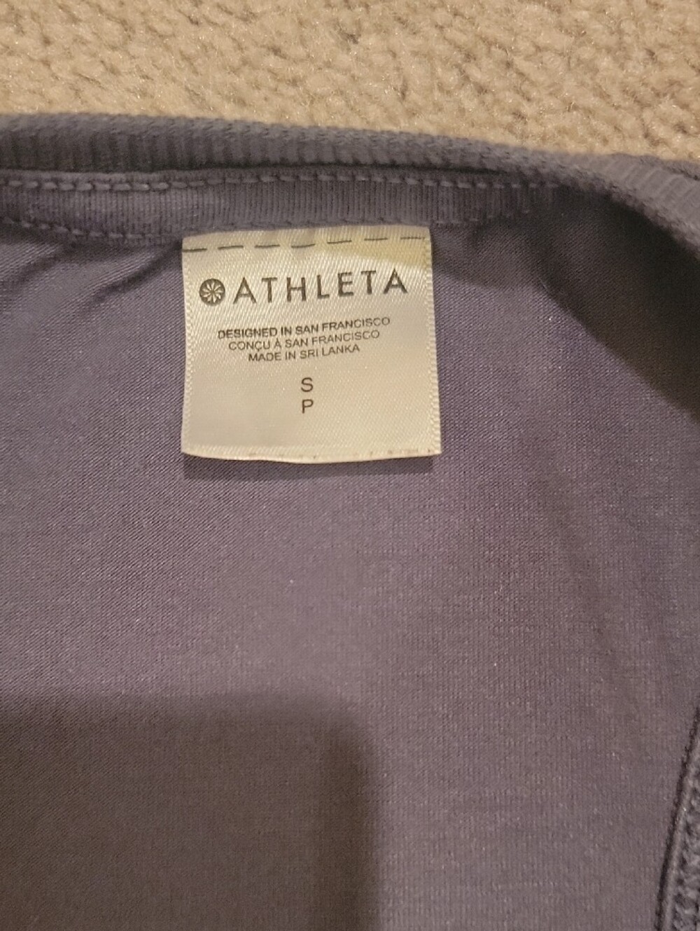 Athleta Ruched Side Performance Tank Top - Slate Blue - Picture 5 of 7